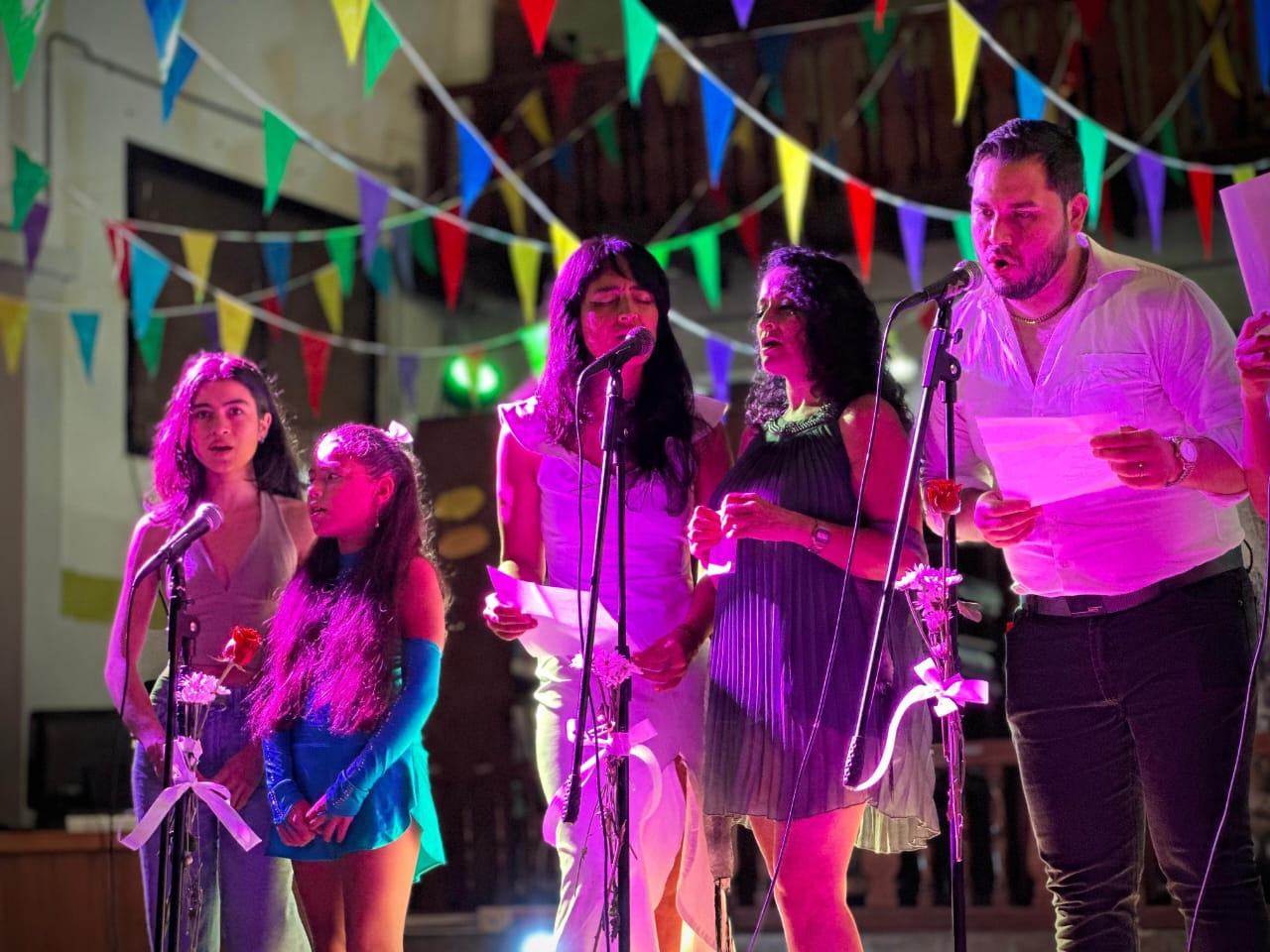 Ph: Laura Muñoz. Muestras de técnica vocal - Biblioteca pública Isolda Echavarría, Barbosa.